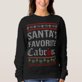 Santa's favoriete Cabrona Funny Mexican Ugly Xmas  Trui (Voorkant)