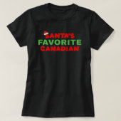 Santa's favoriete Canadese feestdag in Canada T-shirt (Design voorkant)