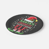 Santa's Favoriete Cheerleading Elf Family Matching Papieren Bordje (Gekanteld)