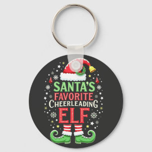 Santa's Favoriete Cheerleading Elf Family Matching Sleutelhanger