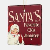 Santas Favoriete CNA Keramisch Ornament (Links)