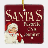 Santas Favoriete CNA Keramisch Ornament (Voorkant)