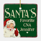 Santas Favoriete CNA Keramisch Ornament (Achterkant)