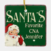 Santas Favoriete CNA Keramisch Ornament (Voorkant)