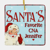 Santas Favoriete CNA Keramisch Ornament (Voorkant)