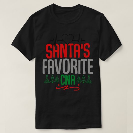 Santas Favoriete CNA T-shirt (Design voorkant)