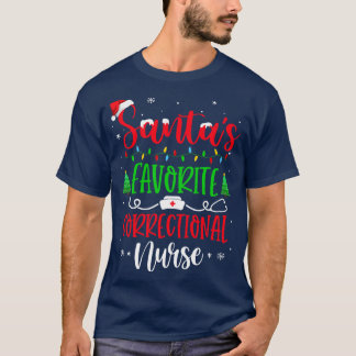 Santas Favoriete correctionele kerstkerstkerstkers T-shirt