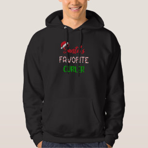 Santas Favoriete Curler Grappige Curling Kerst Hoodie