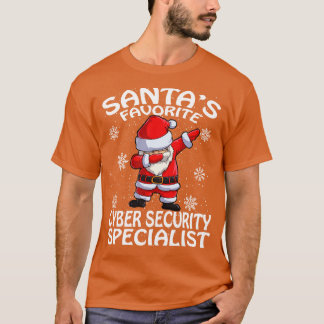 Santas Favoriete Cyber Security Specialist Kerstmi T-shirt