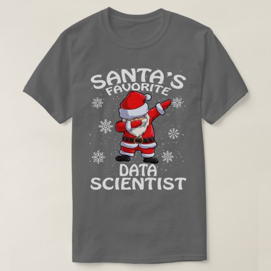 Santas Favoriete Data Scientist Kerst 1 T-shirt (Design voorkant)