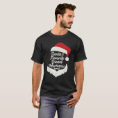 Santa's Favoriete Diesel Mechanic Christmas Funny  T-shirt (Voorkant volledig)