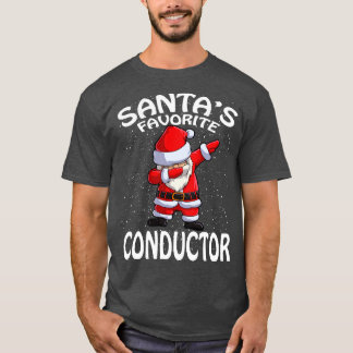 Santas Favoriete dirigent Kerstmis T-shirt