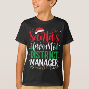 Santa's favoriete District Manager Kerstman T-shirt