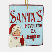 Santa's Favoriete EA Keramisch Ornament (Rechts)