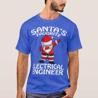 Santas Favoriete Electrical Engineer Kerst T-shirt