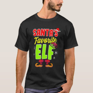 Santa's favoriete Elf Group Matching Family Christ T-shirt
