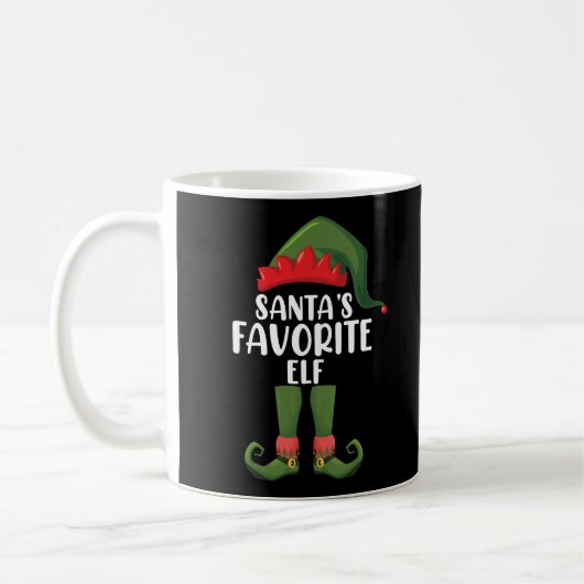 Santas Favoriete Elf Matching Family Kerstmis Koffiemok (Links)