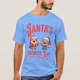 Santa's favoriete elf sinds eeuwig t-shirt
