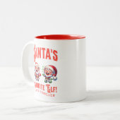 Santa's favoriete elf sinds eeuwig tweekleurige koffiemok (Voorkant links)