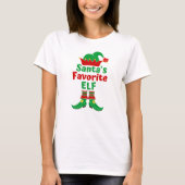 Santa's favoriete Elf T-shirt (Voorkant)