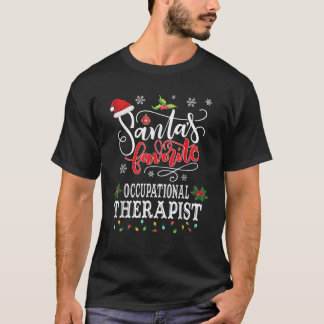 Santa's favoriete ergotherapeut Kerstmis T-shirt