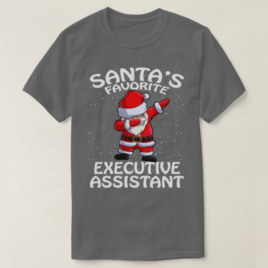 Santas Favoriete Executive Assistant Kerstmis T-shirt (Design voorkant)