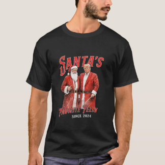 Santa's Favoriete Felon Sinds 2024 Kerst Grappig T-shirt