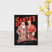 Santa's Favoriete Felon Sinds 2024 Kerstmis Xmas F Kaart (Gele Bloem)