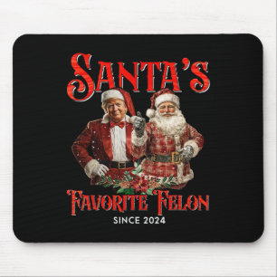 Santa's Favoriete Felon Sinds 2024 Kerstmis Xmas F Muismat