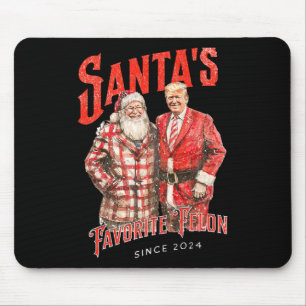 Santa's Favoriete Felon Sinds 2024 Kerstmis Xmas F Muismat
