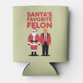 Santa's Favoriete Felon Trump Kerst Republikein Blikjeskoeler (Voorkant)