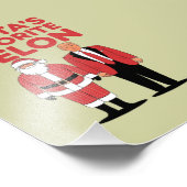 Santa's Favoriete Felon Trump Kerst Republikein Foto Afdruk (Hoek)