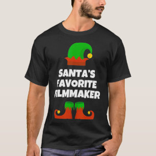 Santas Favoriete filmmaker Funny Kerstcadeau T-shirt