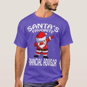 Santas Favoriete Financieel Adviseur Kerstmis T-shirt