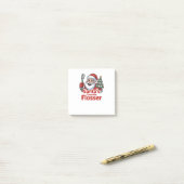 Santa's favoriete Flosser kerst tandarts Post-it® Notes (Op bureau)