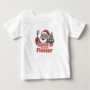 Santa's favoriete flosser Kerstmis tandarts