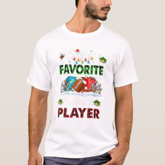 Santa's favoriete Football speler T-shirt