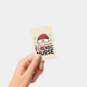 Santas Favoriete forensische zuster Funny Kerstmis Badge (Handheld)