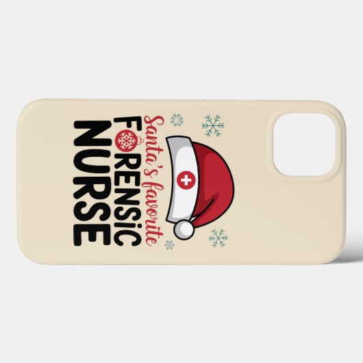 Santas Favoriete forensische zuster Funny Kerstmis Case-Mate iPhone Case (Achterkant (horizontaal))