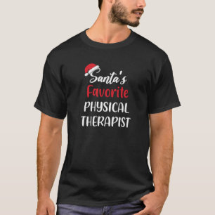Santas Favoriete fysiotherapeut Kerst Grappig T-shirt
