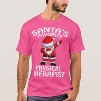 Santas Favoriete fysiotherapeut Kerstmis 1 T-shirt