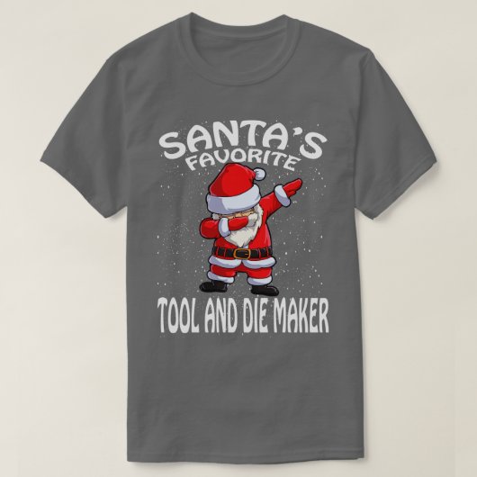 Santas favoriete gereedschap en sterven maker kers t-shirt (Design voorkant)