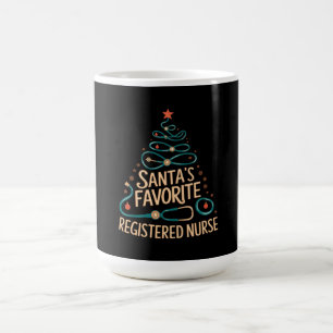 Santa's Favoriete Geregistreerde Verpleegster Perf Koffiemok