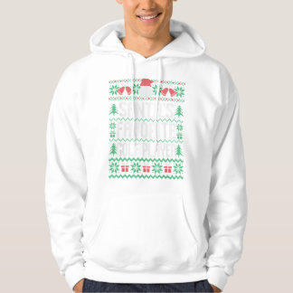 Santa's favoriete Golfspeler, Ugly Chri Hoodie