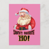 Santa's favoriete Ho Briefkaart (Voorkant)