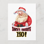 Santa's favoriete Ho Briefkaart (Voorkant)