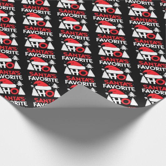 Santa's favoriete Ho Cadeaupapier (Hoek)