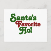 Santas favoriete ho feestdagenkaart (Voorkant)