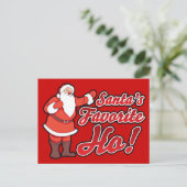 Santas Favoriete HO Feestdagenkaart (Staand voorkant)