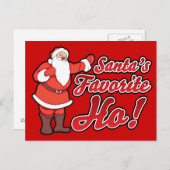 Santas Favoriete HO Feestdagenkaart (Voorkant / Achterkant)